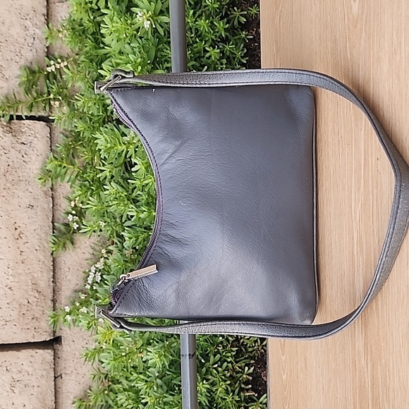 Vintage Coletta Mini Gray Genuine Leather Shoulder Bag - Picture 3 of 13